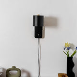 Modern Minimalist Rotatable Cylinder Plug-In Wall Sconce 1-Light