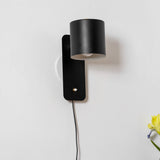 Modern Minimalist Rotatable Cylinder Plug-In Wall Sconce 1-Light