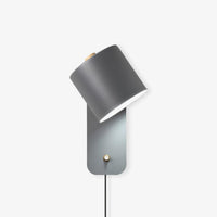 Modern Minimalist Rotatable Cylinder Plug-In Wall Sconce 1-Light