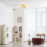 Modern Macaron Globe LED Ceiling Light 1-Light