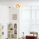 Modern Macaron Globe LED Ceiling Light 1-Light