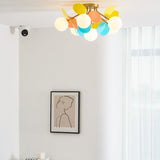 Modern Macaron Globe LED Ceiling Light 1-Light