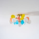 Modern Macaron Globe LED Ceiling Light 1-Light