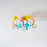 Modern Macaron Globe LED Ceiling Light 1-Light