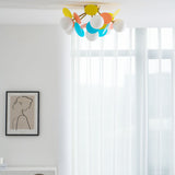 Modern Macaron Globe LED Ceiling Light 1-Light