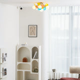 Modern Macaron Globe LED Ceiling Light 1-Light