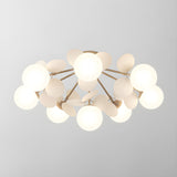 Modern Macaron Globe LED Ceiling Light 1-Light