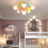 Modern Macaron Globe LED Ceiling Light 1-Light