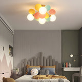 Modern Macaron Globe LED Ceiling Light 1-Light