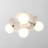 Modern Macaron Globe LED Ceiling Light 1-Light