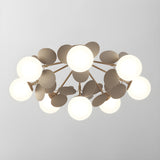Modern Macaron Globe LED Ceiling Light 1-Light