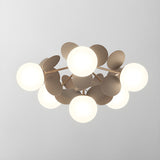 Modern Macaron Globe LED Ceiling Light 1-Light