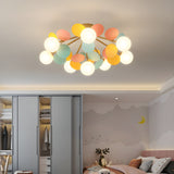 Modern Macaron Globe LED Ceiling Light 1-Light