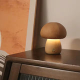 Modern Wood Mushroom LED Table Lamp 1-Light