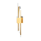 Modern Minimalist Brass Linear Wall Sconce LED 1-Light