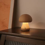 Modern Wood Mushroom LED Table Lamp 1-Light
