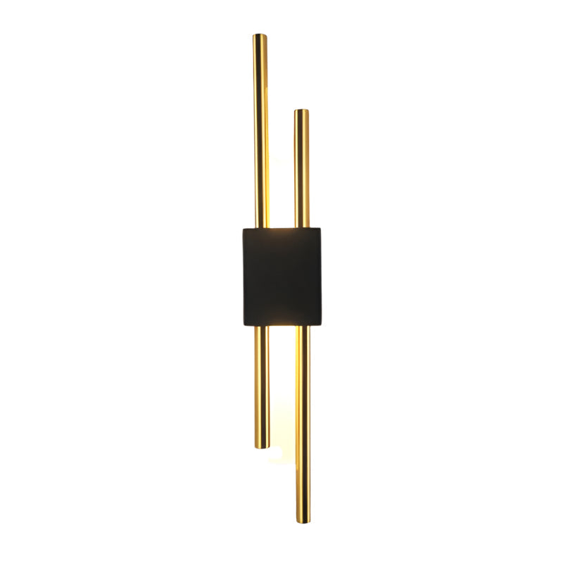 Modern Minimalist Brass Linear Wall Sconce LED 1-Light