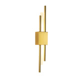 Modern Minimalist Brass Linear Wall Sconce LED 1-Light