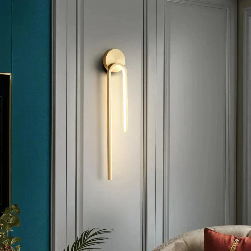 Modern Minimalist Loop LED Wall Sconce 1-Light