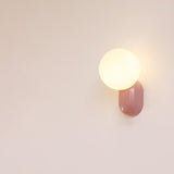 Modern Glass Globe Wall Light | 1-Light