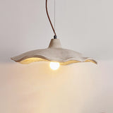 Japanese Vintage Cement Flower Pendant Light | 1-Light