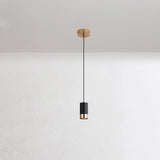 Nordic Minimalist Column Iron Pendant Light 1-Light