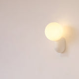 Modern Glass Globe Wall Light | 1-Light