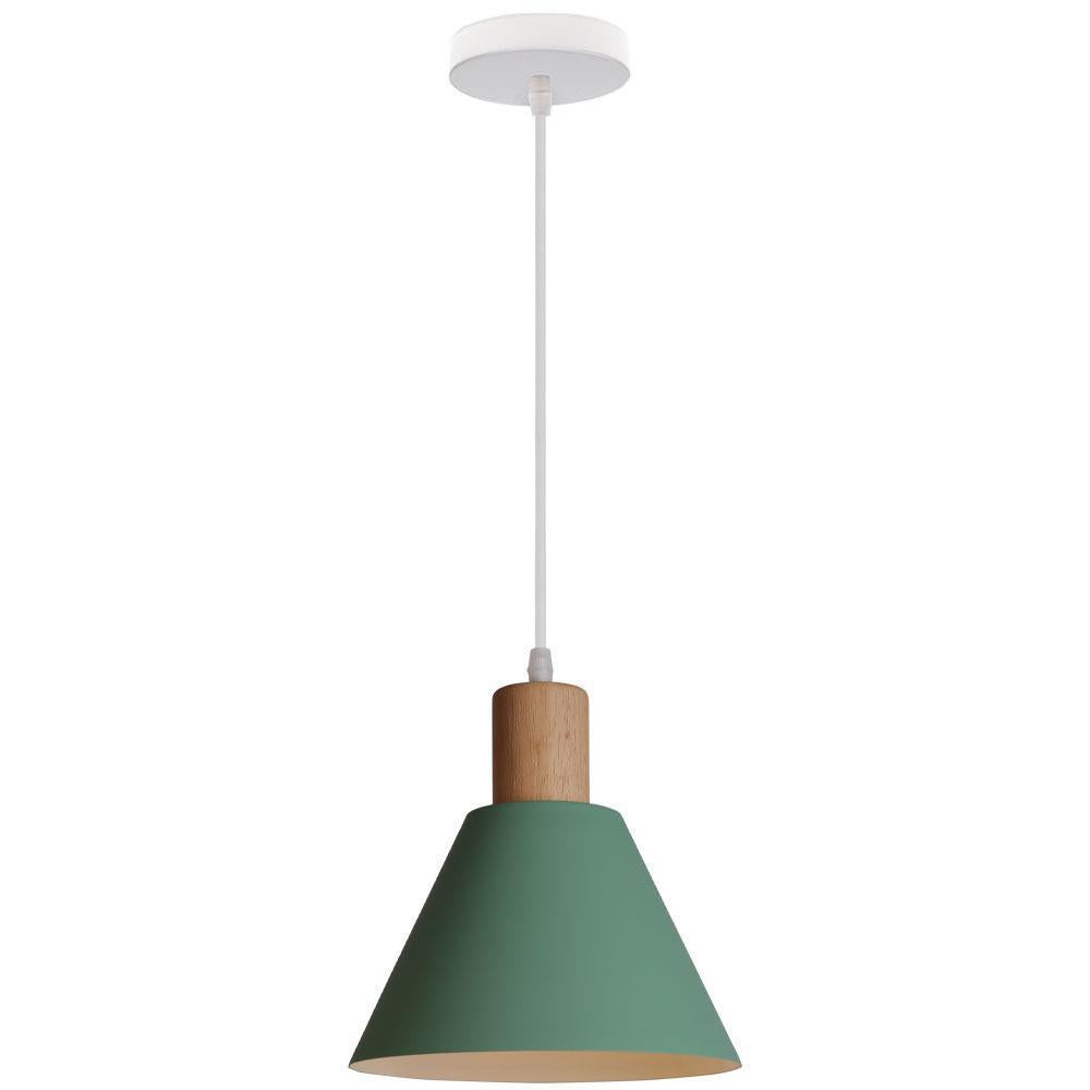 Nordic Wood Cone Pendant Light | 1-Light