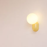 Modern Glass Globe Wall Light | 1-Light