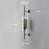 Modern Glass Cylinder Wall Light | 1-Light