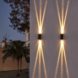 Modern Rectangular LED Outdoor Wall Sconce Light 1-light Ip65