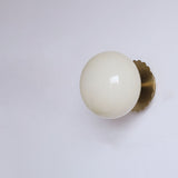 Modern Minimalist Glass Globe Wall Light | 1-Light