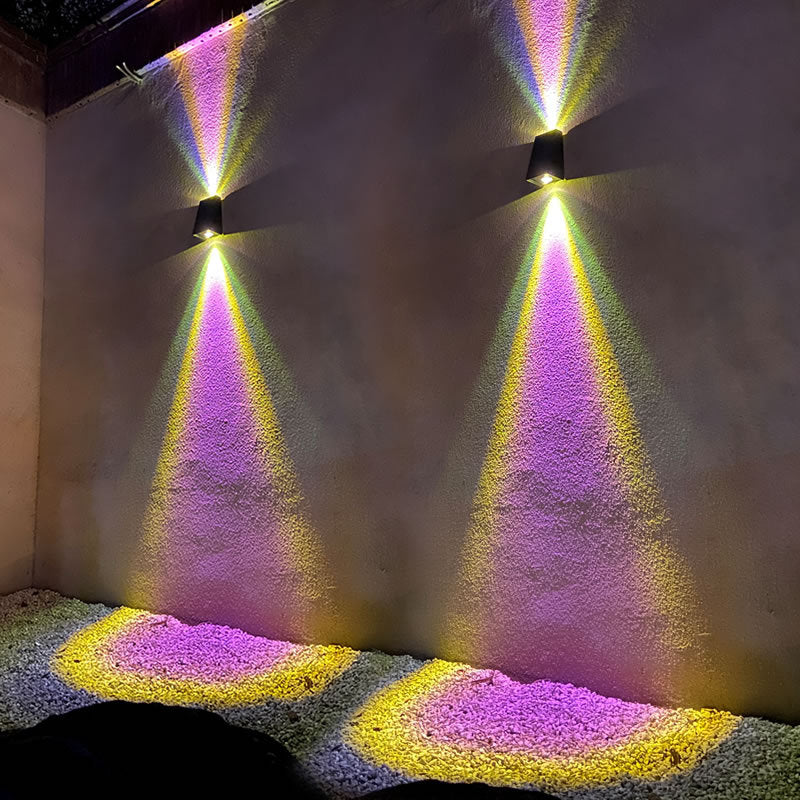 Modern Solar LED Up and Down Wall Light | 1-Light