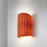 Nordic Textured Half-Cylinder LED Wall Light | 2-Light