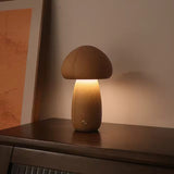 Modern Wood Mushroom LED Table Lamp 1-Light