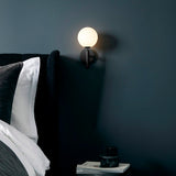 Scandinavian Brass Glass Globe LED Wall Light 1-Light Lasson Living