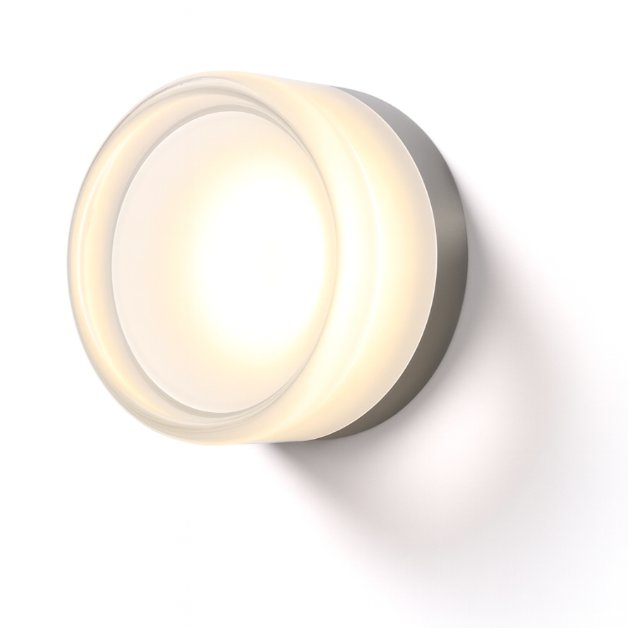 Modern Glass Round Wall Sconce LED 1-Light