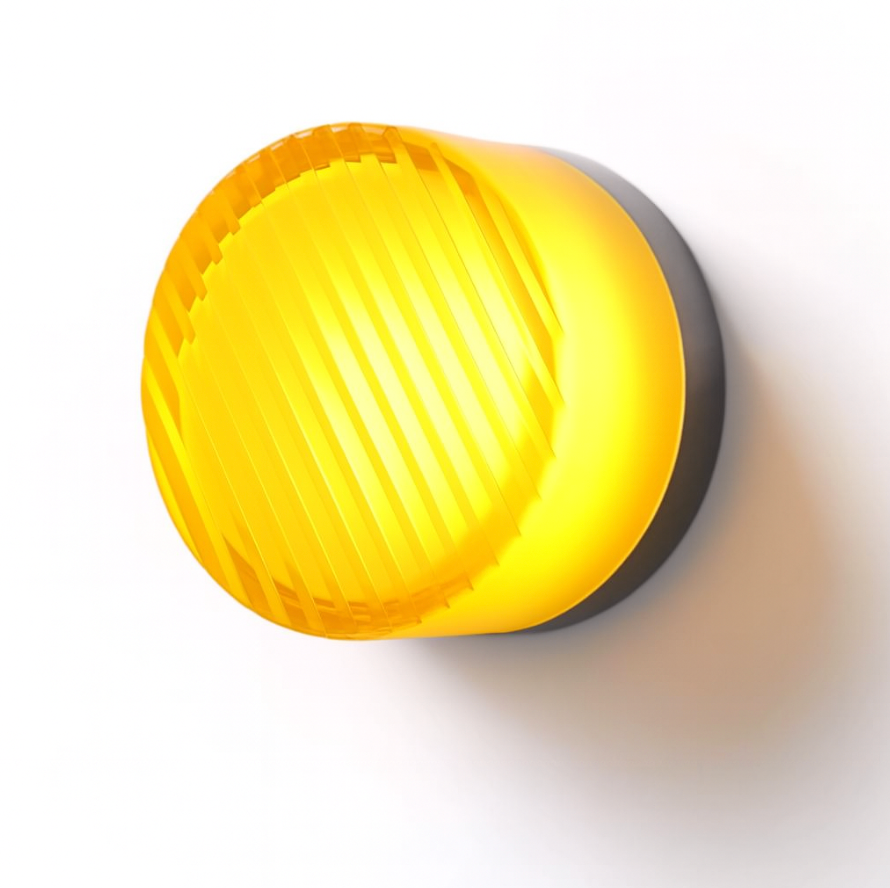 Modern Glass Round Wall Sconce LED 1-Light