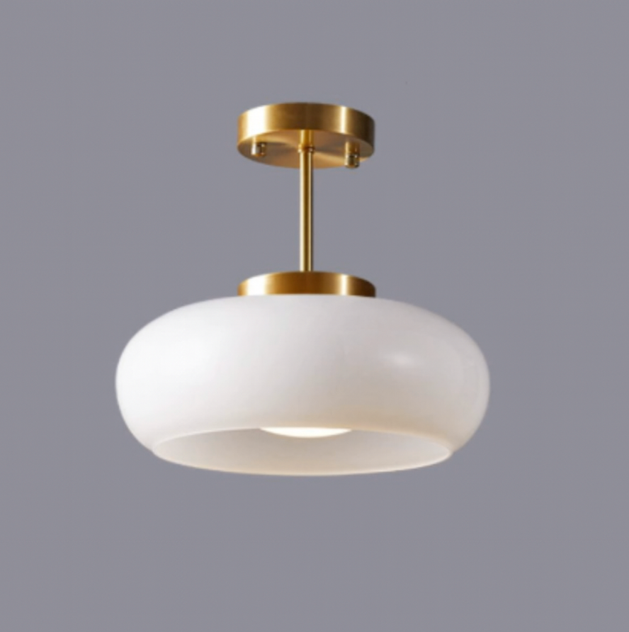 Vintage Glass Ceiling Light 1-Light