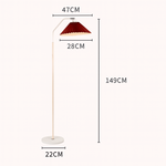 Minimalist Pleated Fabric Shade LED Floor Lamp | 1-Light Standing Lasson Living