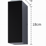 Modern Rectangular LED Outdoor Wall Sconce Light 1-light Ip65