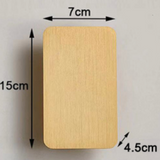 Nordic Minimalist Glass Rectangular LED Wall Sconce Light 2-light