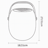 Modern Portable Solar LED Outdoor Lantern Light 1-light