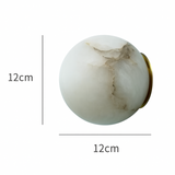 Japandi Marble Orb Wall Sconce LED 1-Light