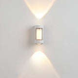 Nordic Minimalist Acrylic Rectangular Outdoor Wall Light LED Up-Down
