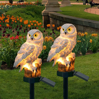 Solar Garden Light – Charming Owl Solar Lantern with Warm White LED for Outdoor Lighting
