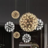 Modern Sphere Stainless Steel LED Pendant Light 1-Light