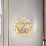 Modern Sphere Stainless Steel LED Pendant Light 1-Light