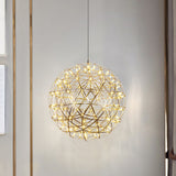 Modern Sphere Stainless Steel LED Pendant Light 1-Light