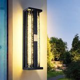 Traditional Rectangular Solar LED Wall Sconce 1-Light